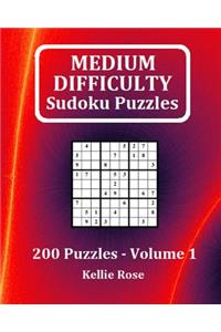 Medium Difficulty Sudoku Puzzles Volume 1: Mediume Sudoku Puzzles For Intermediate Players