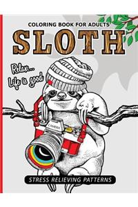 Sloth Coloring Book for Adults