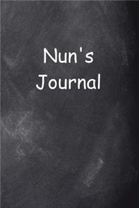 Nun's Journal Chalkboard Design