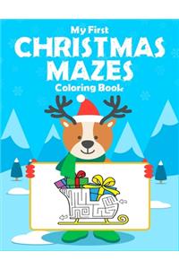 My First Christmas Mazes Coloring Book