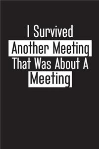 I Survived Another Meeting That Was About A Meeting