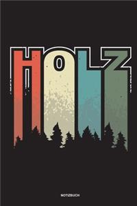 Holz - Notizbuch
