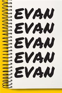 Name EVAN Customized Gift For EVAN A beautiful personalized