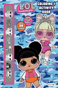 Lol Surprise! 64 Page Coloring and Activity Book with Color Your Own Slap Bracelet