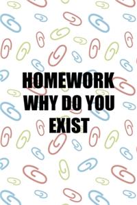 Homework Why Do You Exist