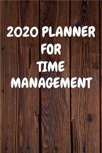2020 Planner for Time Management