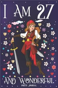 Pirate Journal I am 27 and Wonderful