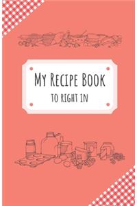 My Recipe Book To Write In