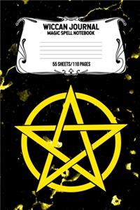 Wiccan Journal Magic Spell Notebook 55 Sheets/110 Pages