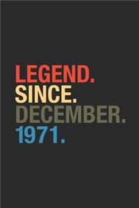 Legend Since December 1971