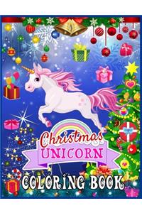 Christmas Unicorn Coloring Book