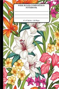 Wide Ruled Composition Notebook 6