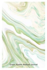 Green Marble Abstract Journal