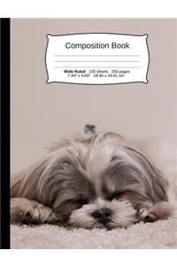 Dog Composition Notebook, Wide Ruled