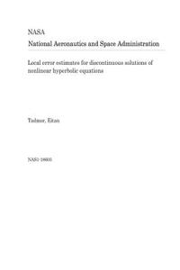 Local Error Estimates for Discontinuous Solutions of Nonlinear Hyperbolic Equations