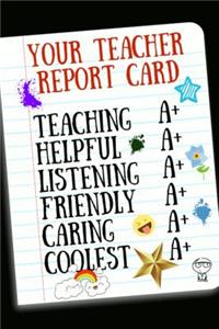 Your Teacher Report Card