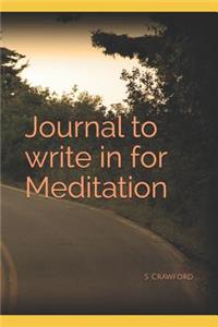 Journal to Write in for Meditation