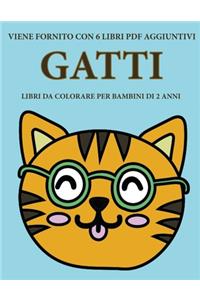 Libri da colorare per bambini di 2 anni (Gatti)