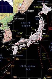 Modern Day Color Map of Japan Journal