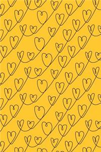 Journal Notebook Scribbly Hearts Pattern 6