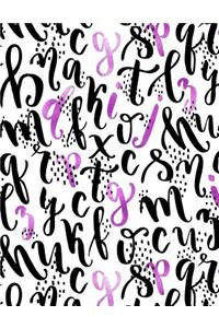 My Big Fat Journal Notebook Sparkly Letters Pattern 13