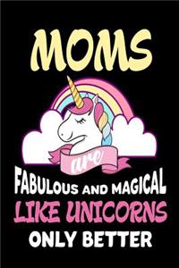 Moms Are Fabulous and Magical Like Unicorns Only Better