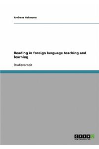 Reading in foreign language teaching and learning