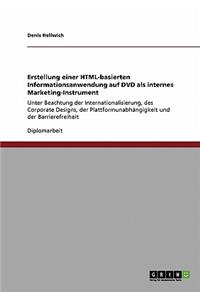 Erstellung einer HTML-basierten Informationsanwendung auf DVD als internes Marketing-Instrument