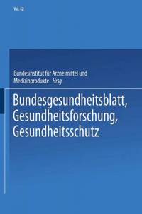 Bundesgesundheitsblatt, Gesundheitsforschung, Gesundheitsschutz