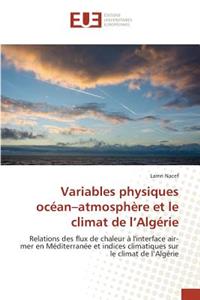 Variables Physiques Océan Atmosphère Et Le Climat de L Algérie