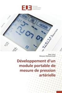 Développement D Un Module Portable de Mesure de Pression Artérielle