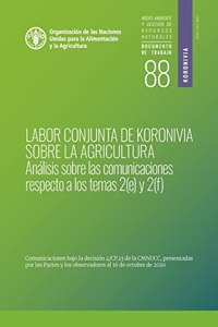 Labor conjunta de Koronivia sobre la agricultura