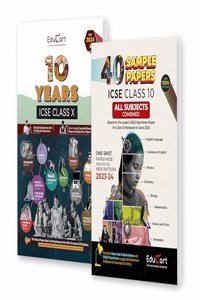 Educart ICSE Class 10 Solved Paper (10 Years) + Sample Papers Combined All Subjects For 2024