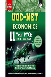 PW UGC-NET Economics PYQ 11 Years (2014-25) Latest June 2025 Paper Covered (Paperback, PW)
