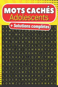 Mots cachés Adolescents + solutions complètes
