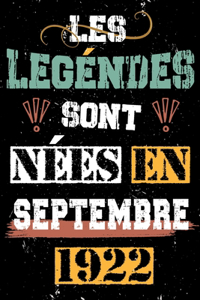Les légendes sont nées en Septembre 1922