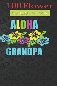 100 Flower Coloring Book