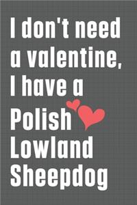 I don't need a valentine, I have a Polish Lowland Sheepdog