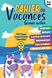 Cahier de vacances grande section