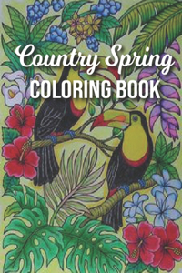 Country Spring Coloring Book