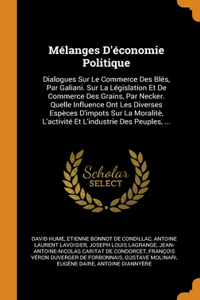 Melanges D'economie Politique