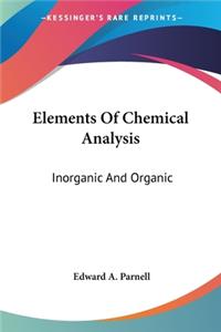 Elements Of Chemical Analysis