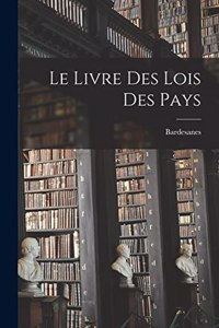 Livre Des Lois Des Pays