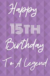Happy 15th Birthday To A Legend
