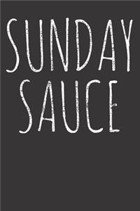 Sunday Sauce Notebook Journal
