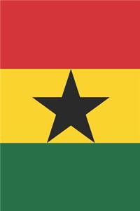 Ghana Travel Journal - Ghana Flag Notebook - Ghanaian Flag Book