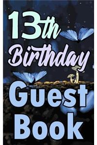 13th Birthday Guest Book