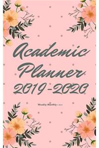 Academic Planner 2019-2020 weekly monthly 5 x 8