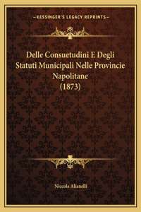 Delle Consuetudini E Degli Statuti Municipali Nelle Provincie Napolitane (1873)