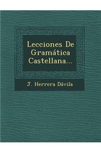 Lecciones De Gramática Castellana...